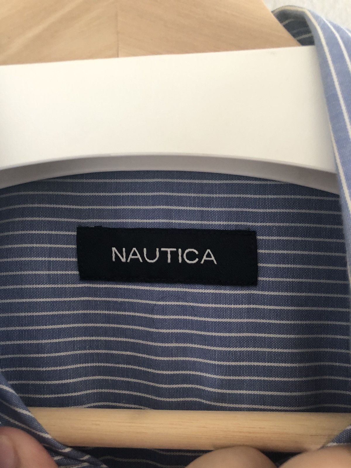 Nautica Vintage Nautica Striped Long Sleeve Button Shirt Blue/White Size US XL / EU 56 / 4 - 4 Thumbnail