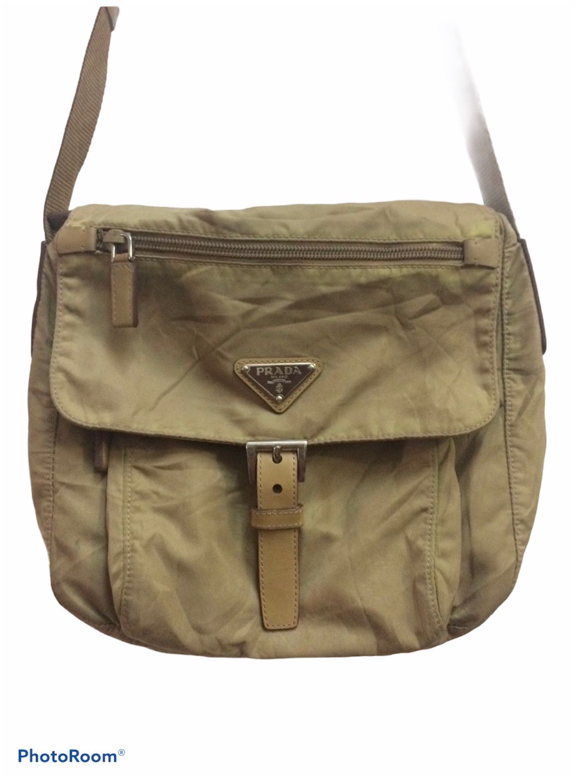 RARE!!!Vintage Prada Tessuto Nylon Crossbody Bag