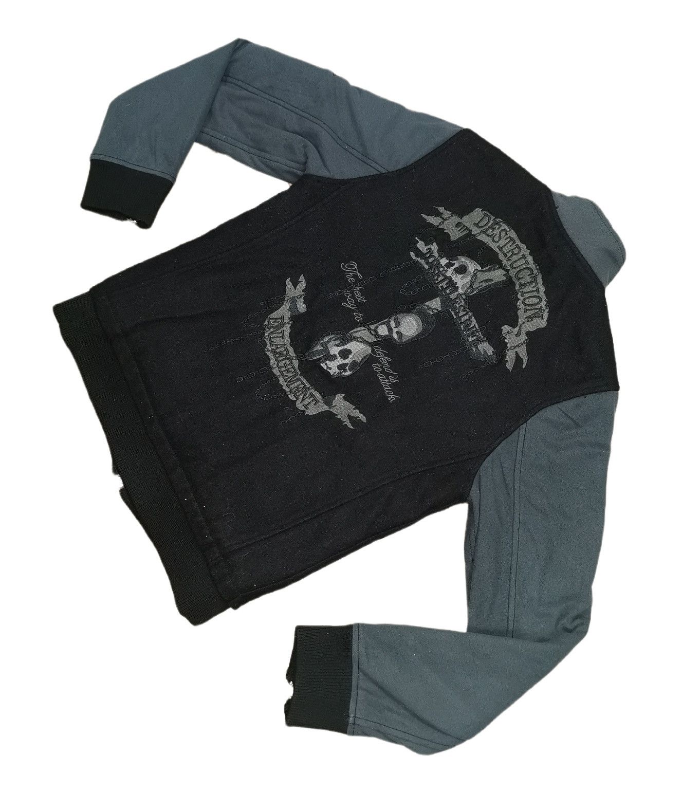 Seditionaries Cavaria Skull Wool Varsity Jacket Size US S / EU 44-46 / 1 - 6 Thumbnail