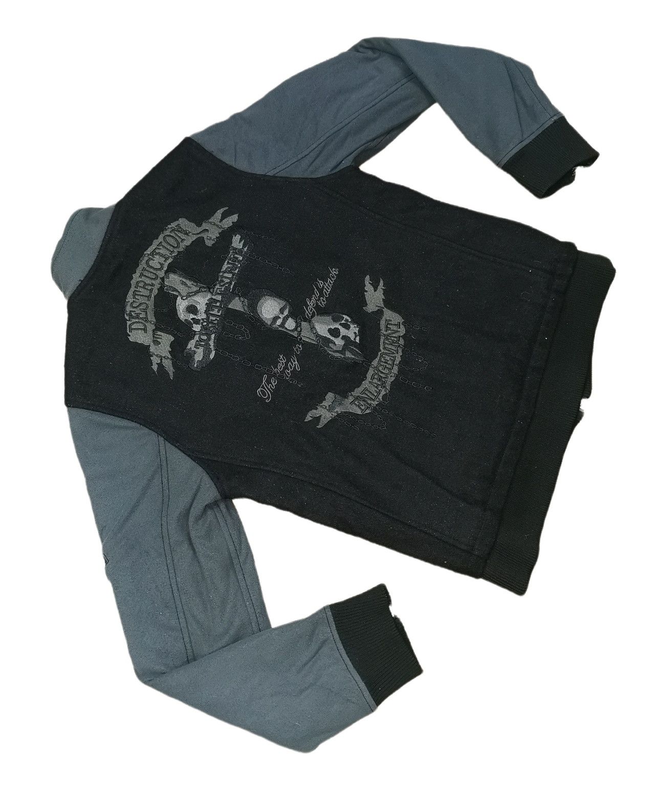Seditionaries Cavaria Skull Wool Varsity Jacket Size US S / EU 44-46 / 1 - 5 Thumbnail