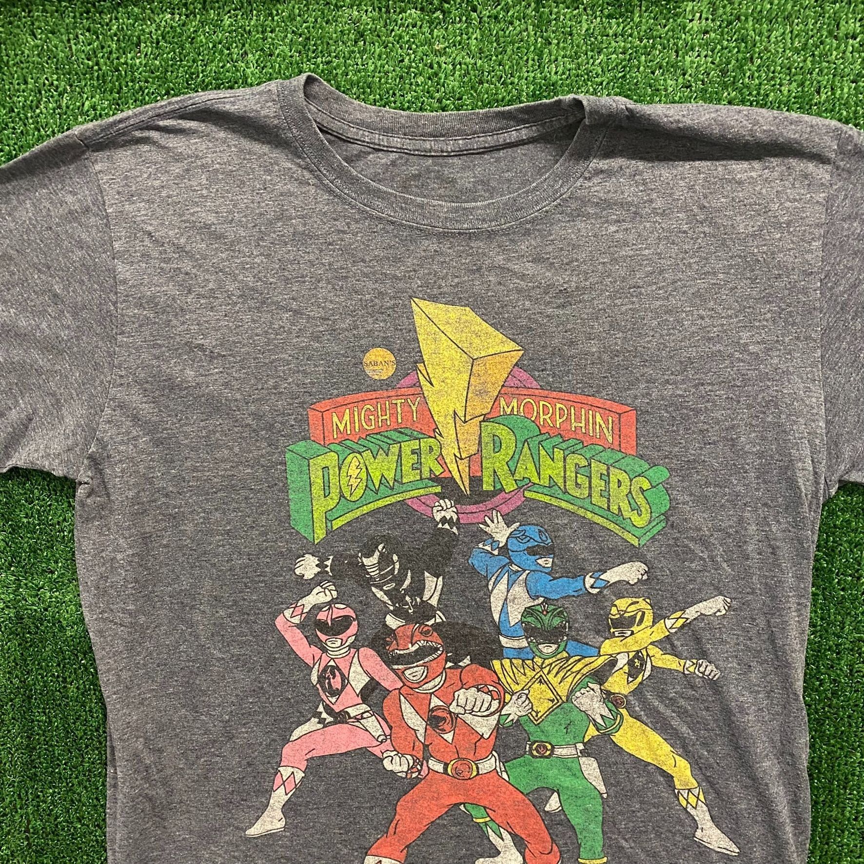 Vintage Power Rangers Vintage Cartoon T-Shirt Size US L / EU 52-54 / 3 - 2 Thumbnail