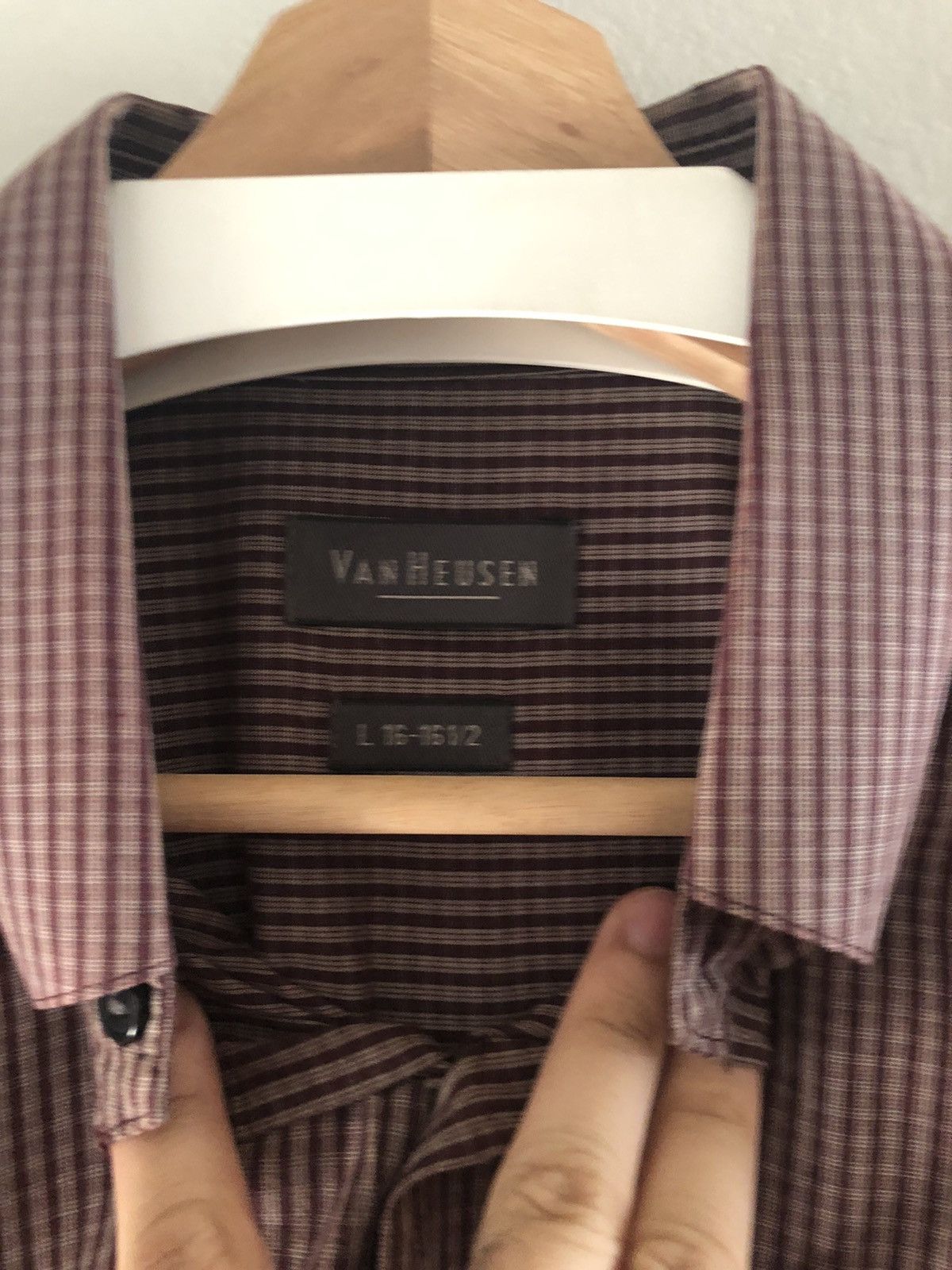 Van Heusen Vintage Van Heusen Plaid Check Button Camp Shirt Red Size US XL / EU 56 / 4 - 5 Thumbnail