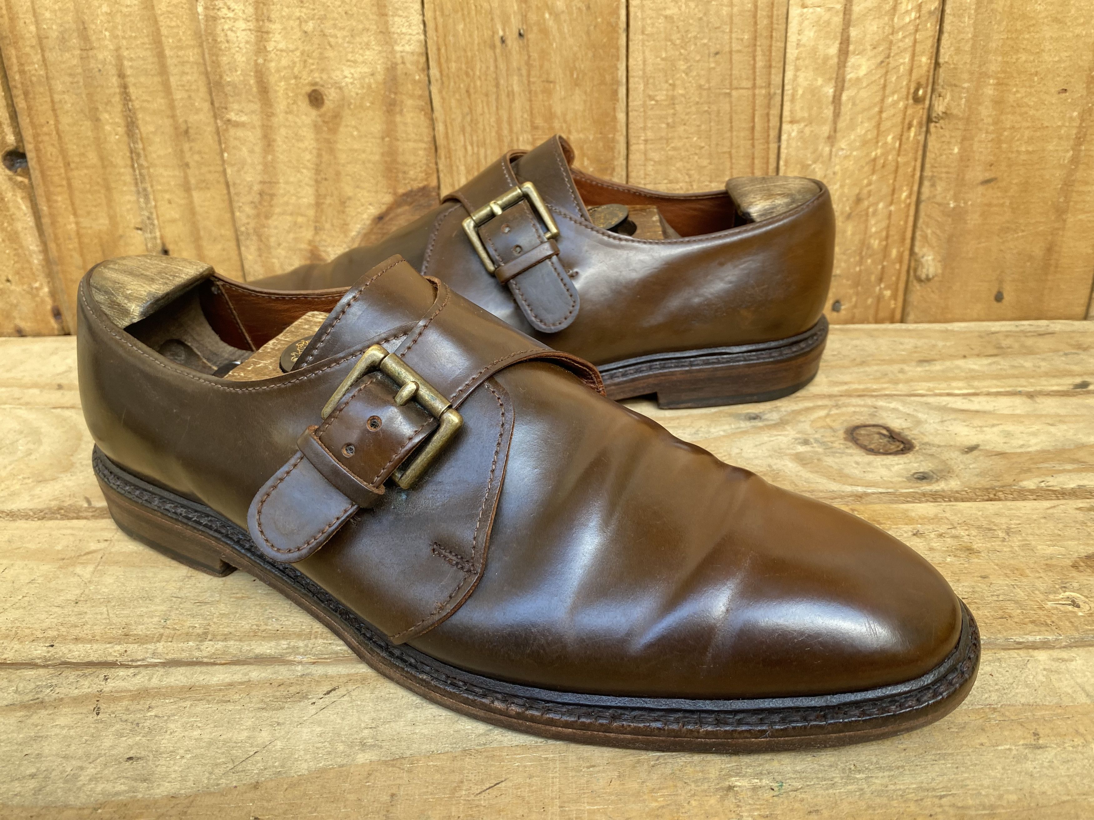 Allen Edmonds Allen Edmonds Shell Cordovan Shoes Norwich Monk Strap ...