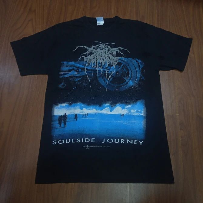 Band Tees × Vintage Dark Throne Vintage Soulside Journey T Shirt Size US M / EU 48-50 / 2 - 2 Thumbnail