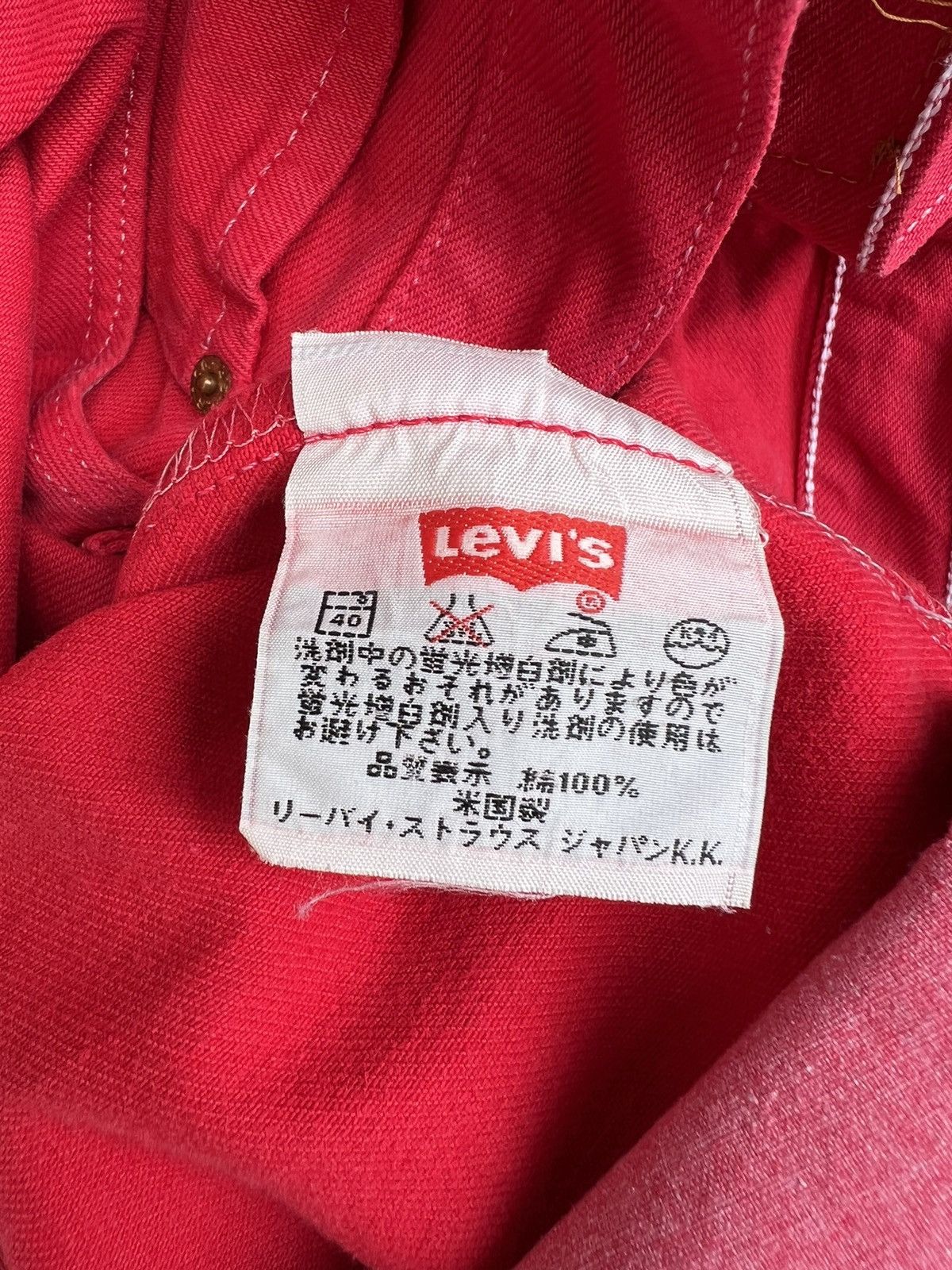 Vintage Vintage 1999 Levi’s 501 Fade Red Denim Jeans Size US 31 - 22 Thumbnail