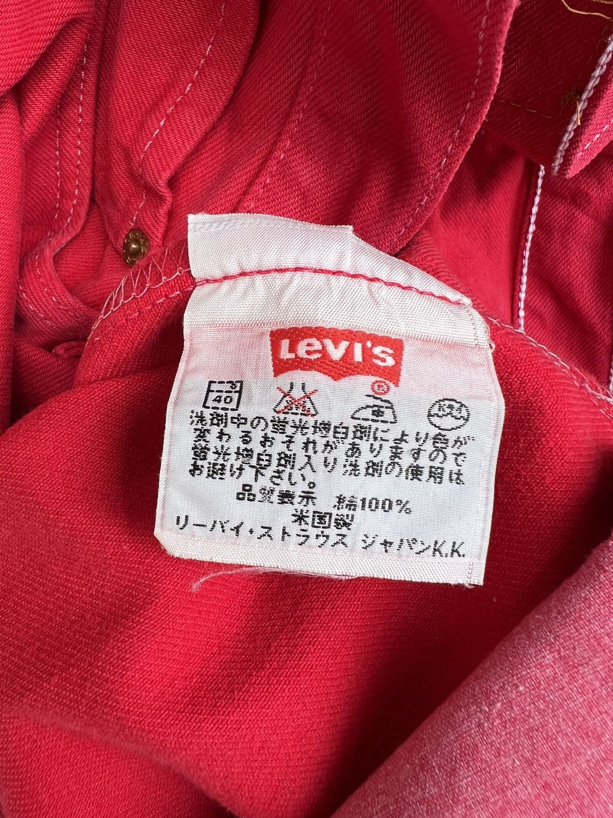 Levi's Vintage 1999 Levi’s 501 Fade Red Denim Jeans Size US 31 - 22 Thumbnail