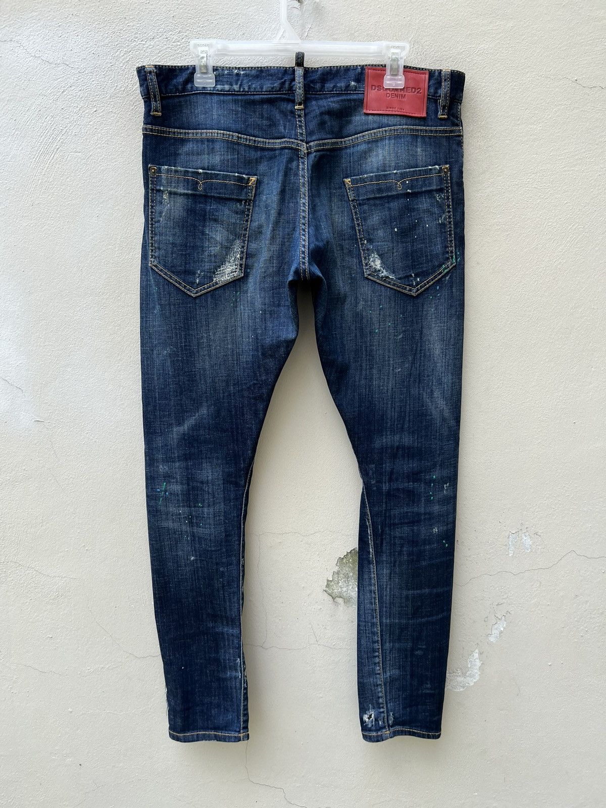 Dsquared2 Disquared2 Italy Stretch Rips Distressed Denim Trashed Jeans Size US 33 - 15 Thumbnail