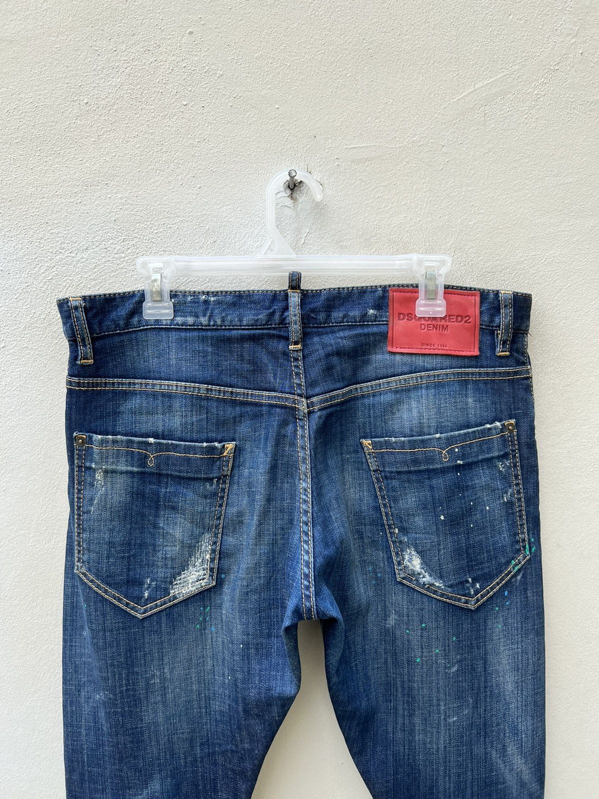 Dsquared2 Disquared2 Italy Stretch Rips Distressed Denim Trashed Jeans Size US 33 - 16 Thumbnail
