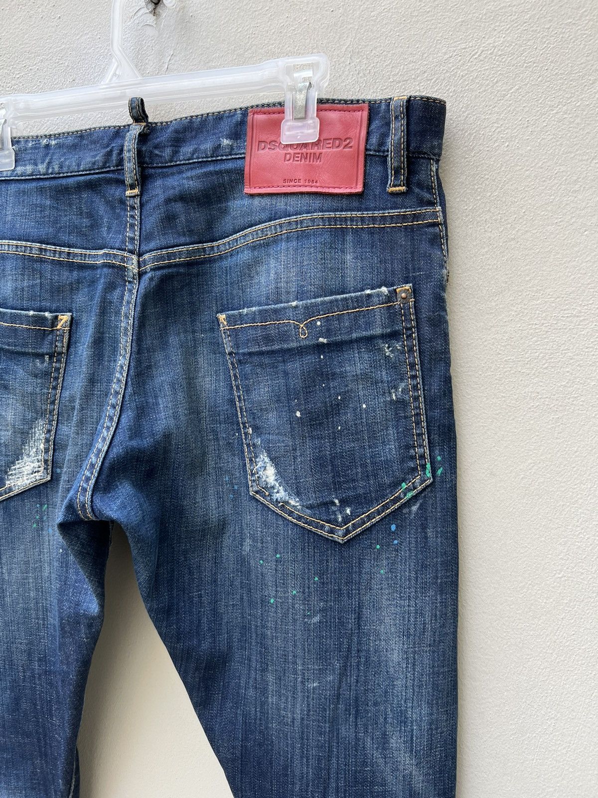 Dsquared2 Disquared2 Italy Stretch Rips Distressed Denim Trashed Jeans Size US 33 - 19 Thumbnail