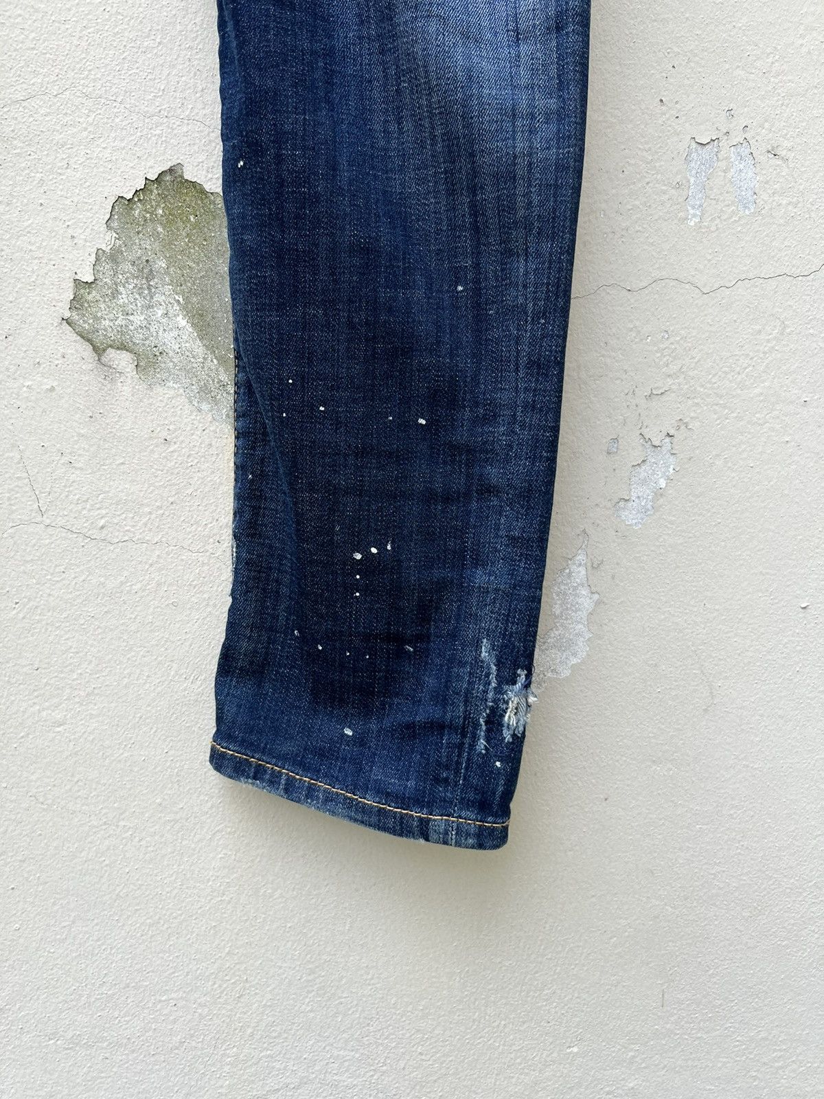 Dsquared2 Disquared2 Italy Stretch Rips Distressed Denim Trashed Jeans Size US 33 - 13 Thumbnail