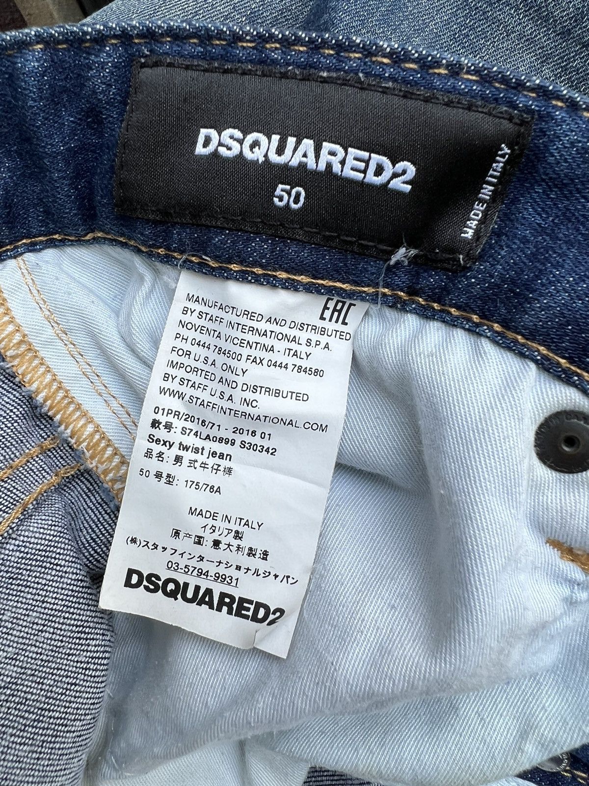 Dsquared2 Disquared2 Italy Stretch Rips Distressed Denim Trashed Jeans Size US 33 - 23 Thumbnail