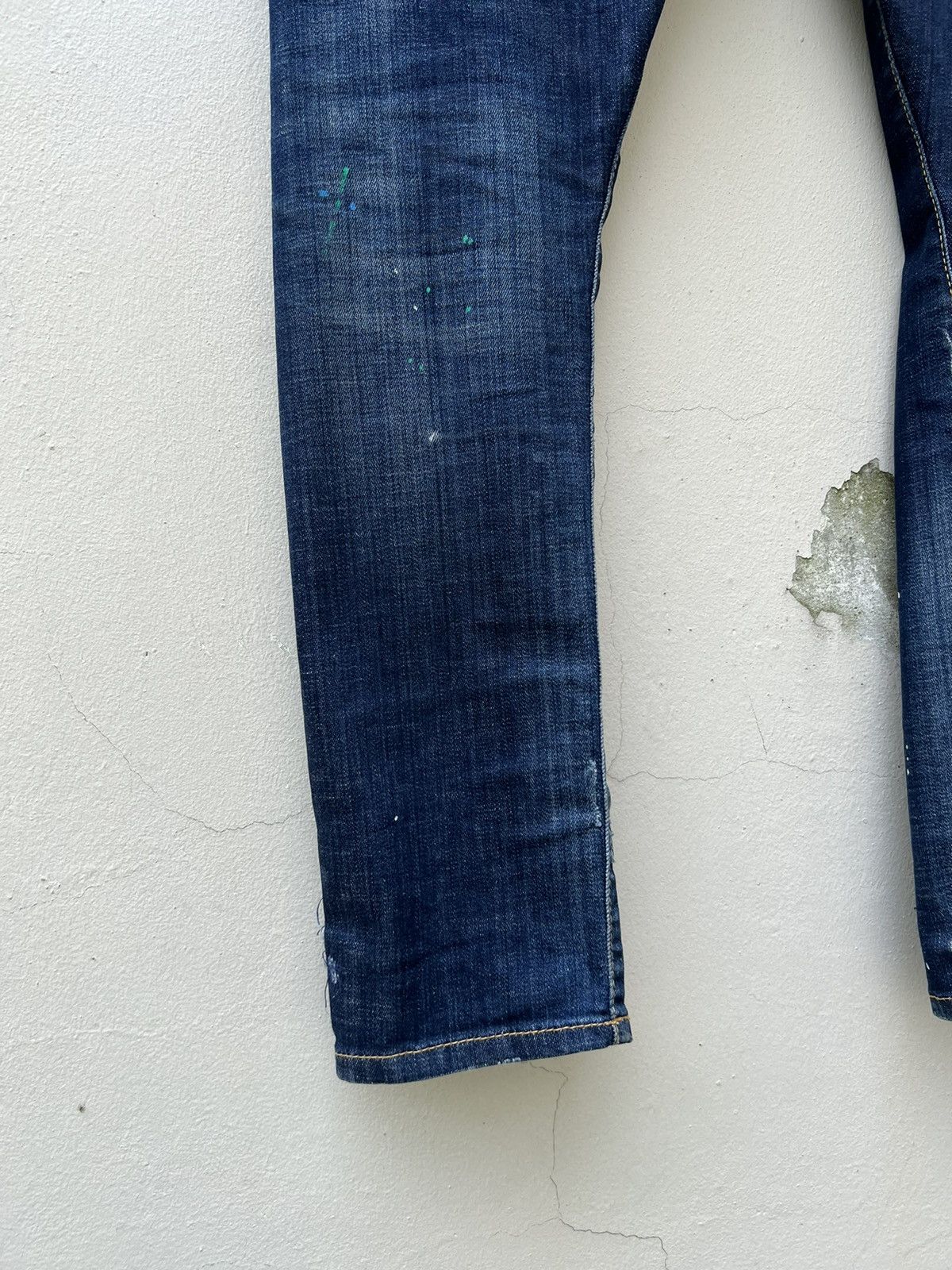 Dsquared2 Disquared2 Italy Stretch Rips Distressed Denim Trashed Jeans Size US 33 - 18 Thumbnail