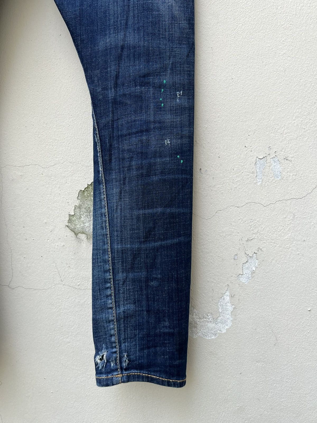 Dsquared2 Disquared2 Italy Stretch Rips Distressed Denim Trashed Jeans Size US 33 - 20 Thumbnail