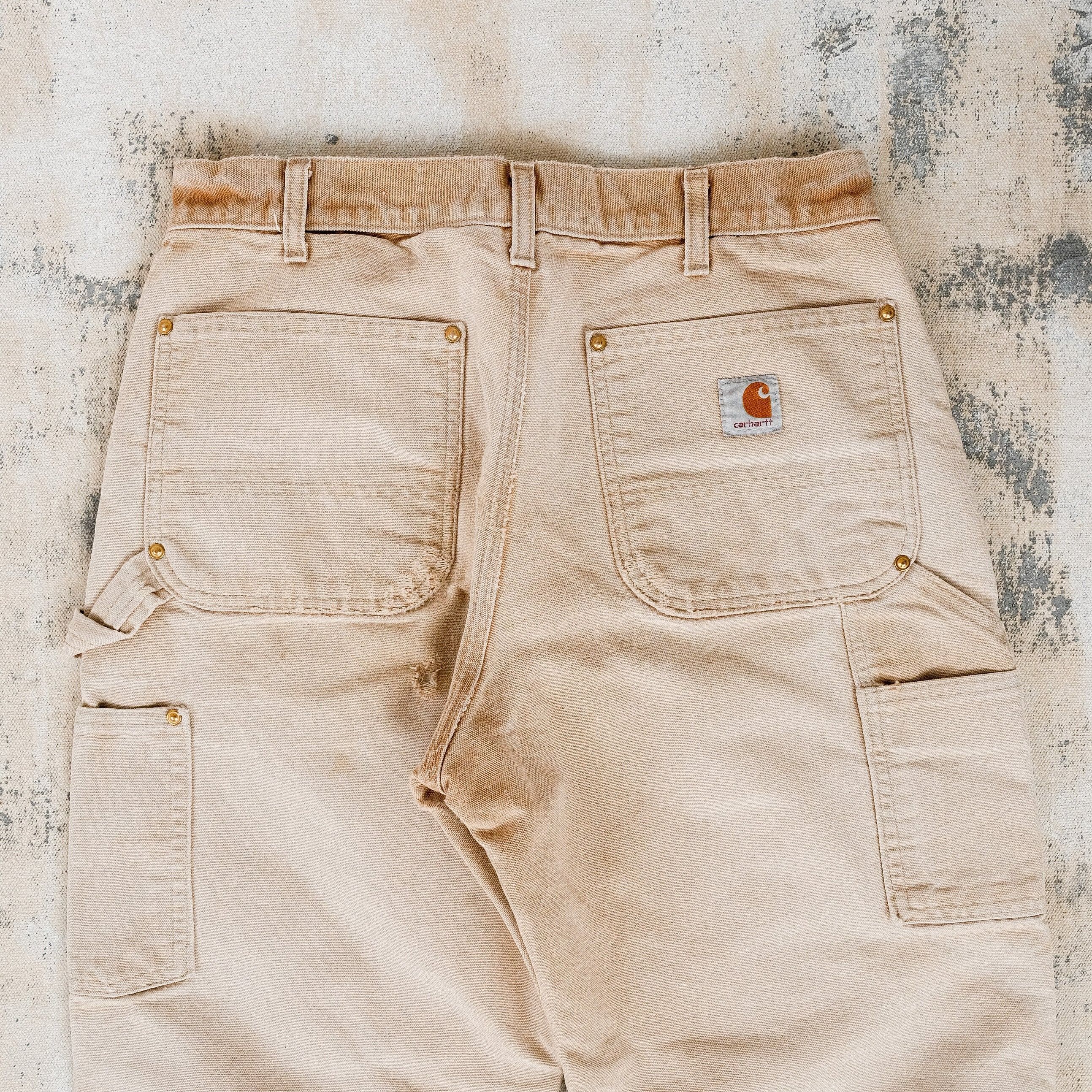 Carhartt × Vintage Thrashed Carhartt Double Knee Work Pants Size US 32 / EU 48 - 4 Thumbnail