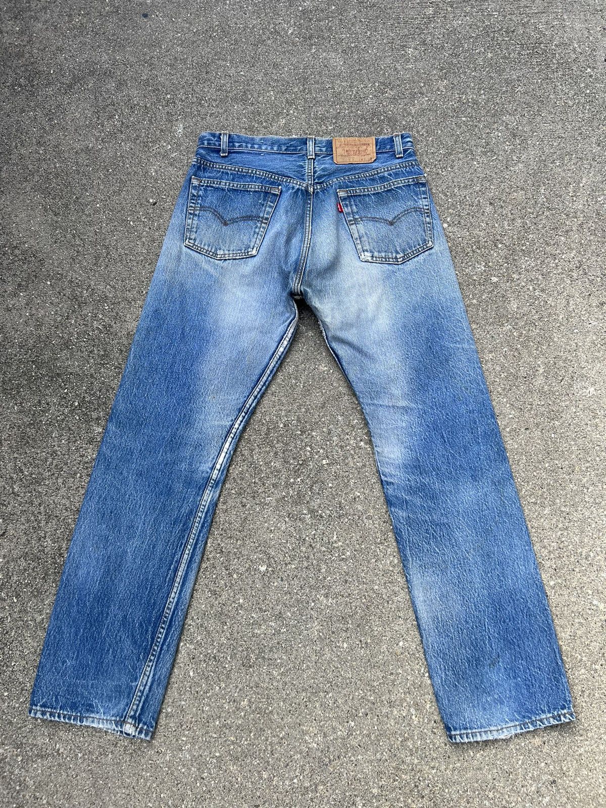 Levi's Vintage 80s Levi’s 501 Fade Denim Trashed Jeans Size US 33 - 5 Thumbnail