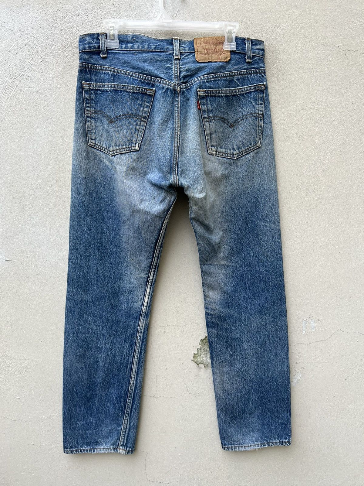 Levi's Vintage 80s Levi’s 501 Fade Denim Trashed Jeans Size US 33 - 15 Thumbnail