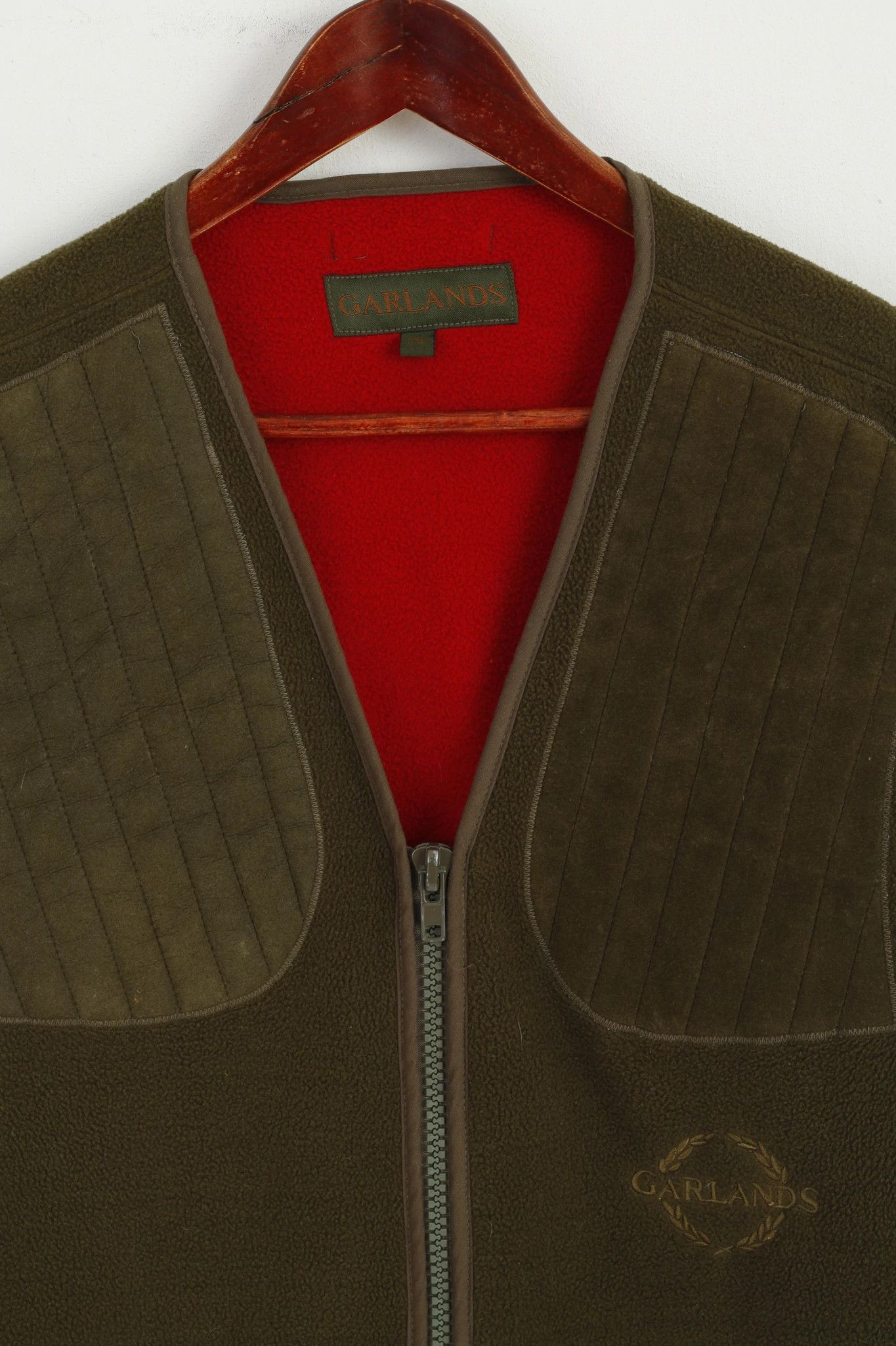 Vintage Garlands Men XXL Waistcoat Green Fleece Top Hunting 7070 Size US XXL / EU 58 / 5 - 2 Thumbnail