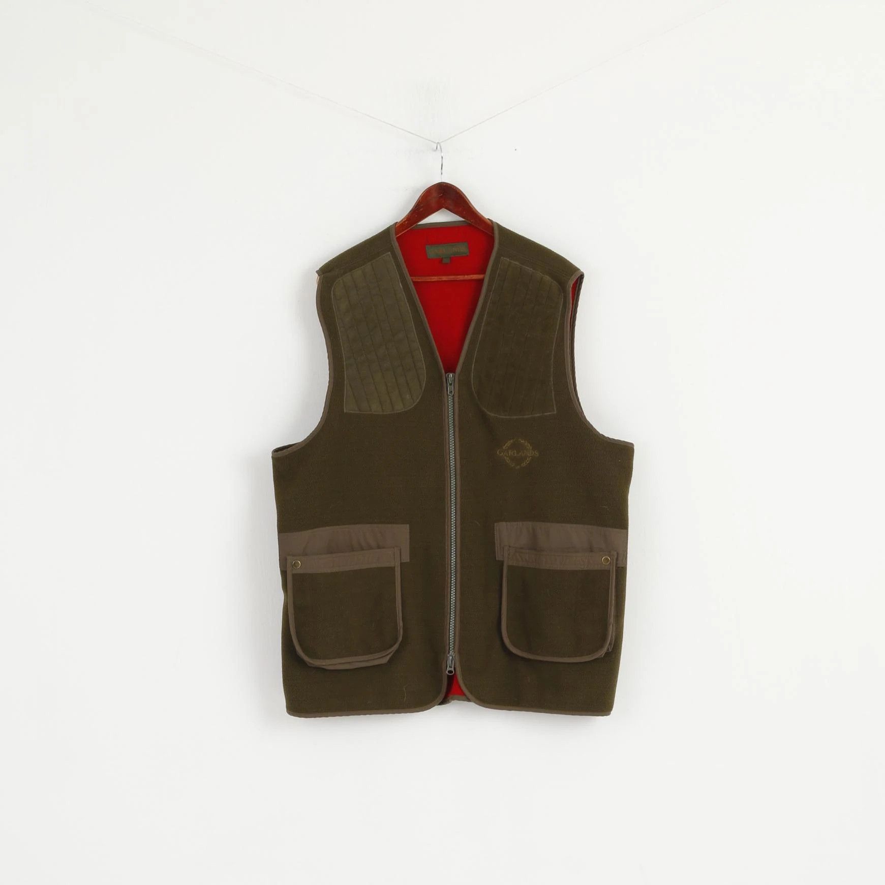 Vintage Garlands Men XXL Waistcoat Green Fleece Top Hunting 7070 Size US XXL / EU 58 / 5 - 1 Thumbnail