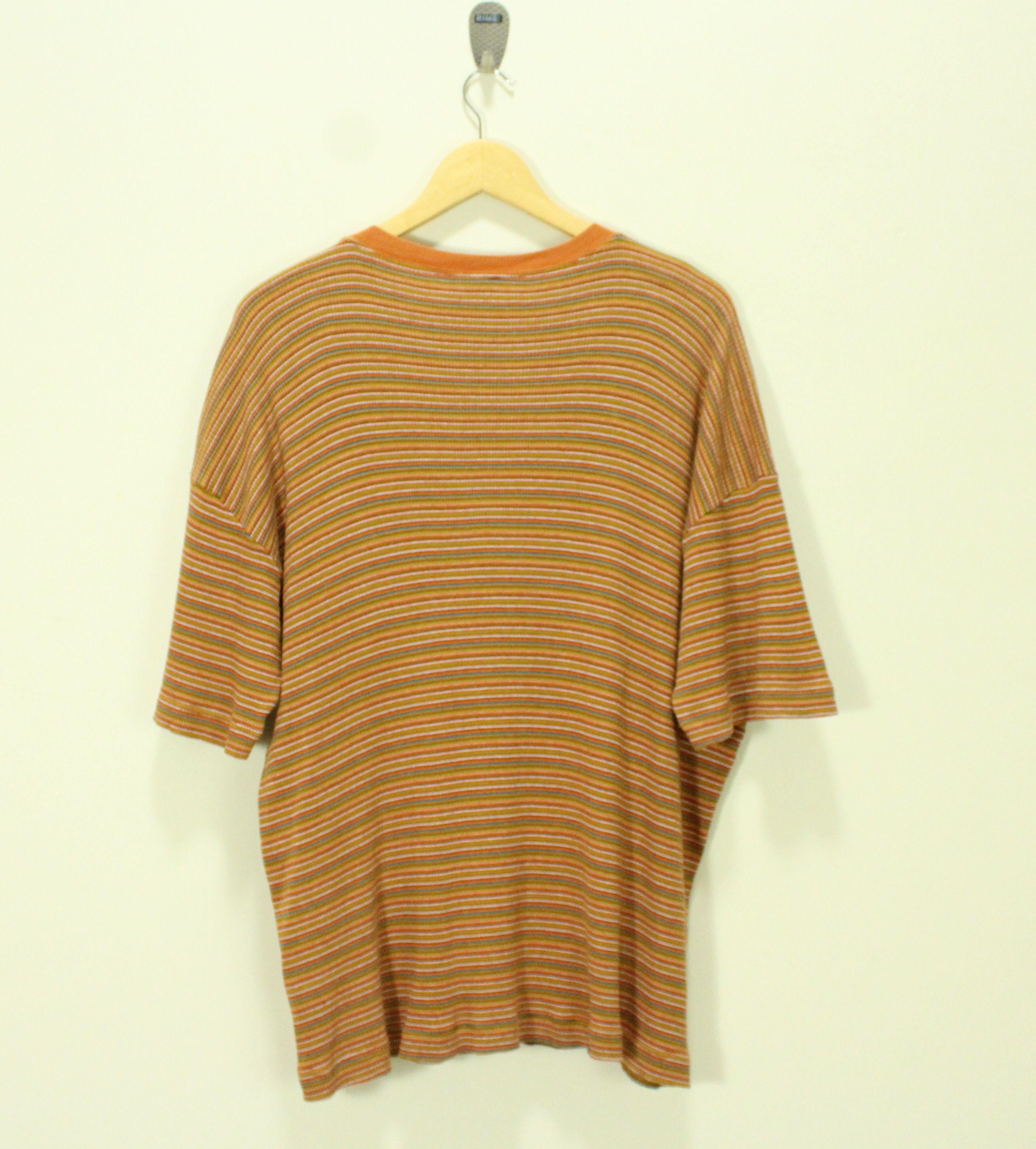 Hang Ten Vintage 90s HANG TEN T Shirt Striped Knit Skate Punk Size US L / EU 52-54 / 3 - 4 Thumbnail