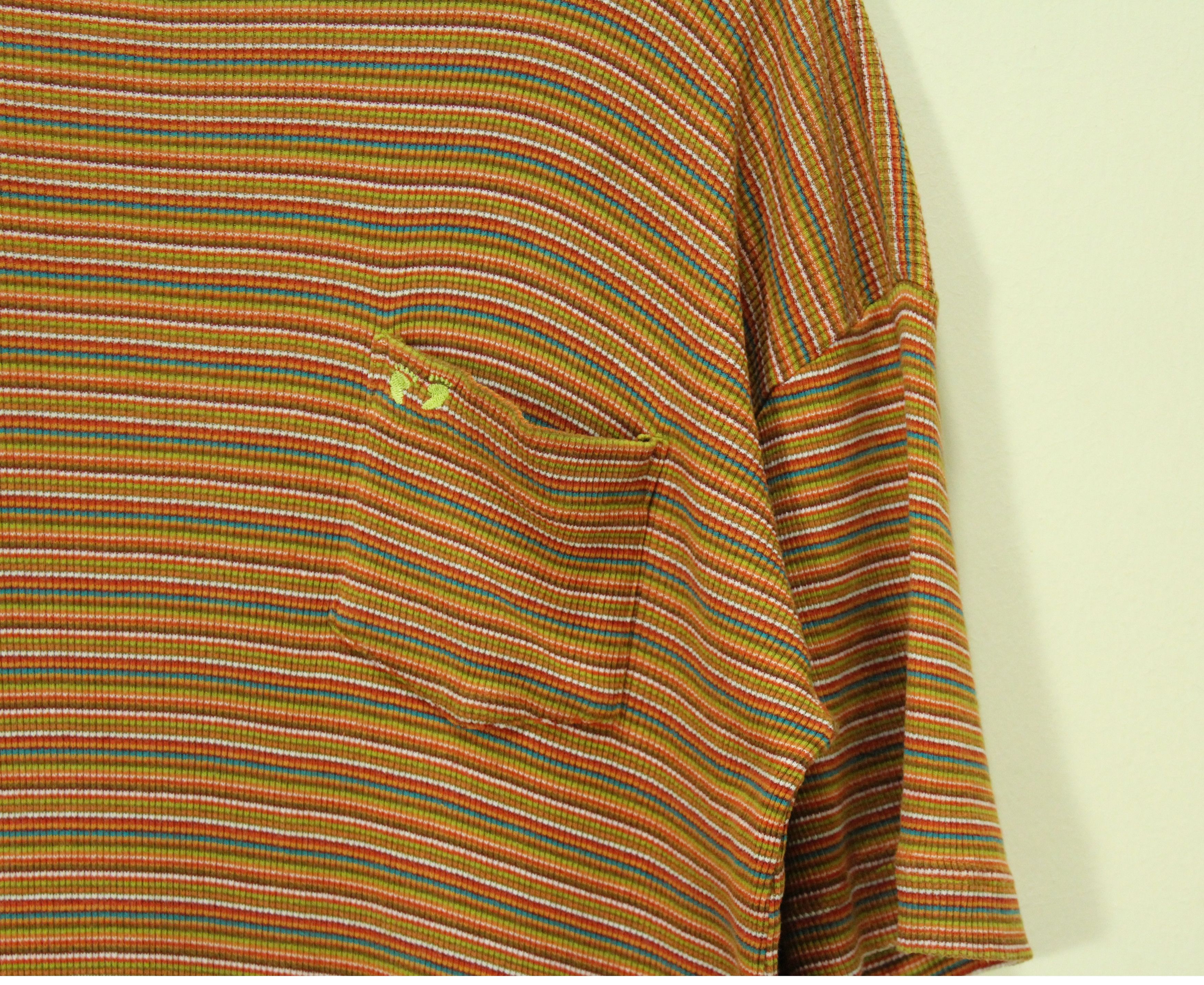 Hang Ten Vintage 90s HANG TEN T Shirt Striped Knit Skate Punk Size US L / EU 52-54 / 3 - 2 Thumbnail