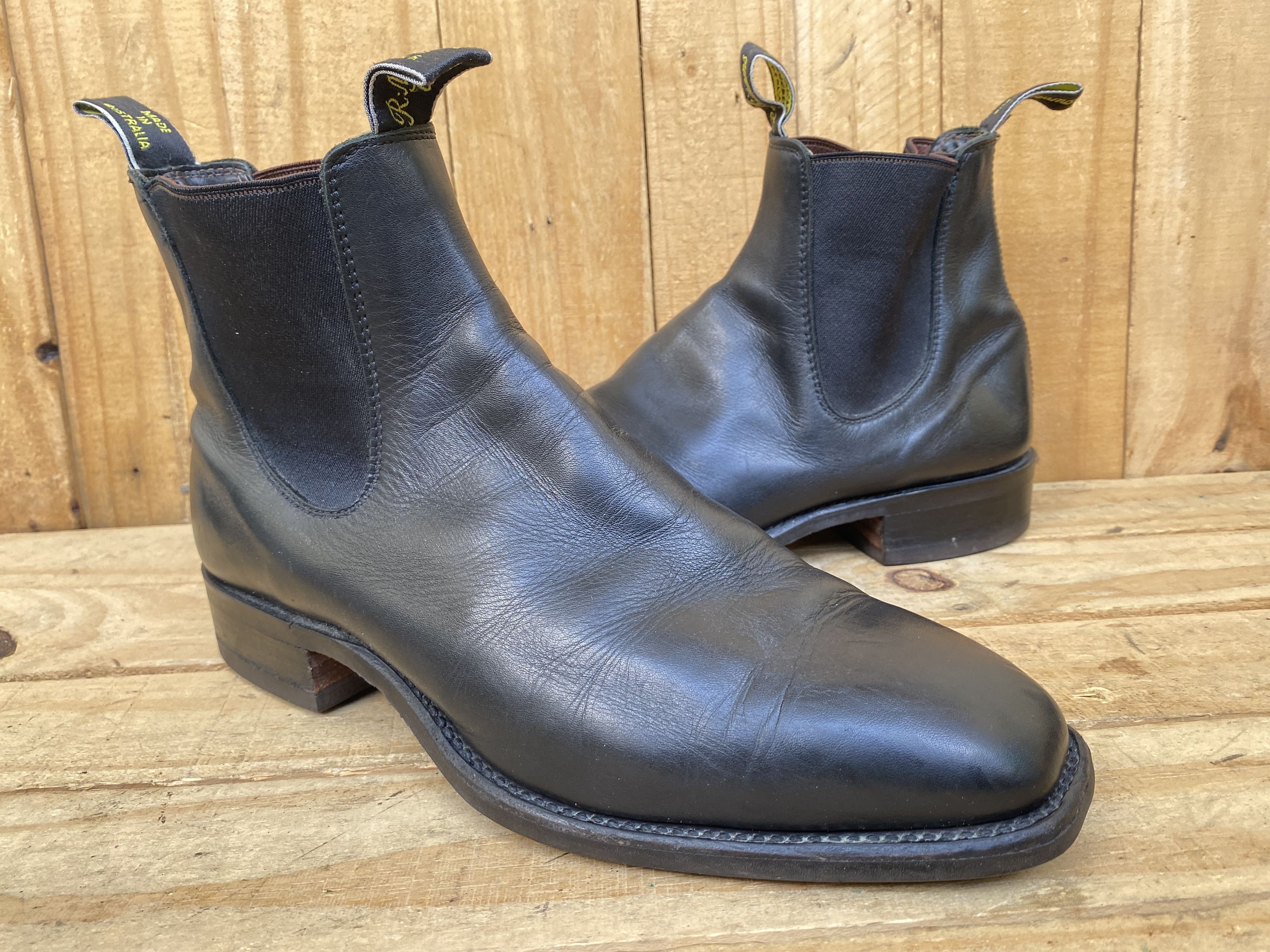 R.M. Williams RM Williams Black Craftsman Comfort Chelsea Wide Grailed
