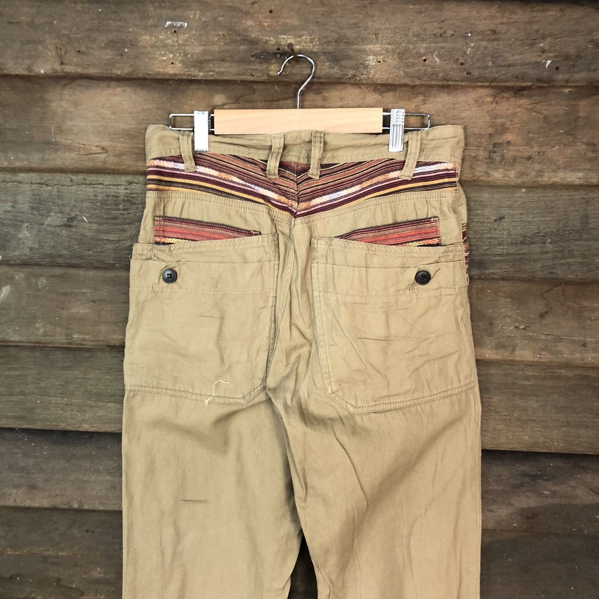 Japanese Brand Ortega navajo art Brown Casual Pants #6944 Size US 28 / EU 44 - 9 Thumbnail