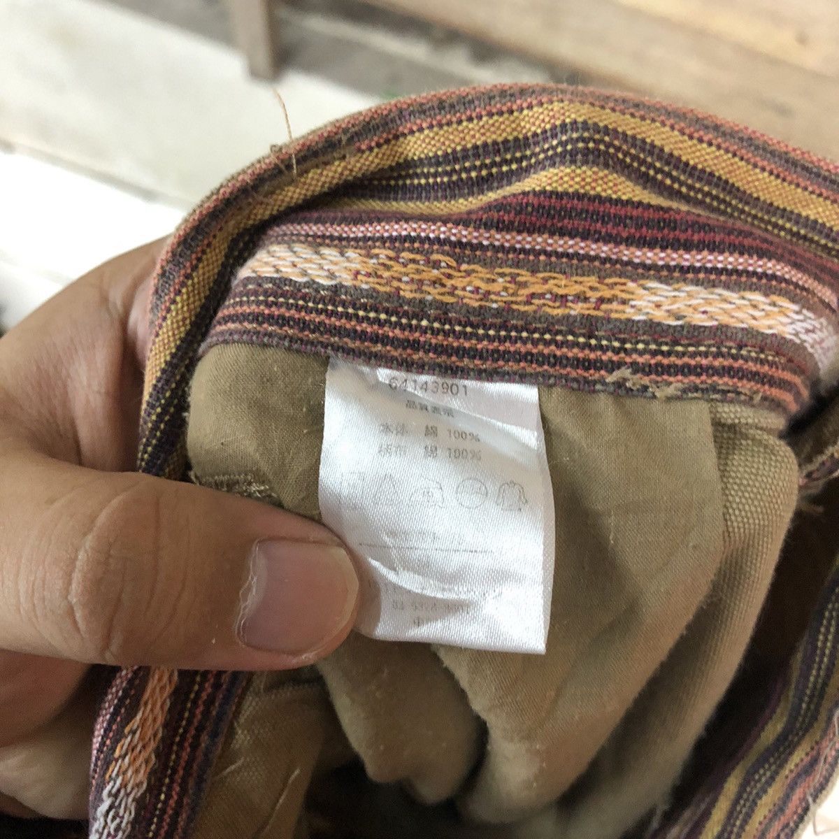 Japanese Brand Ortega navajo art Brown Casual Pants #6944 Size US 28 / EU 44 - 14 Thumbnail