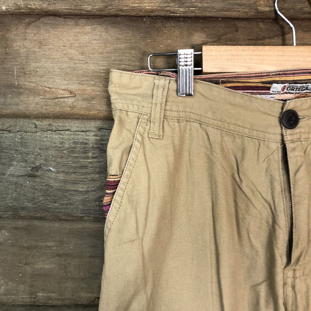 Japanese Brand Ortega navajo art Brown Casual Pants #6944 Size US 28 / EU 44 - 4 Thumbnail