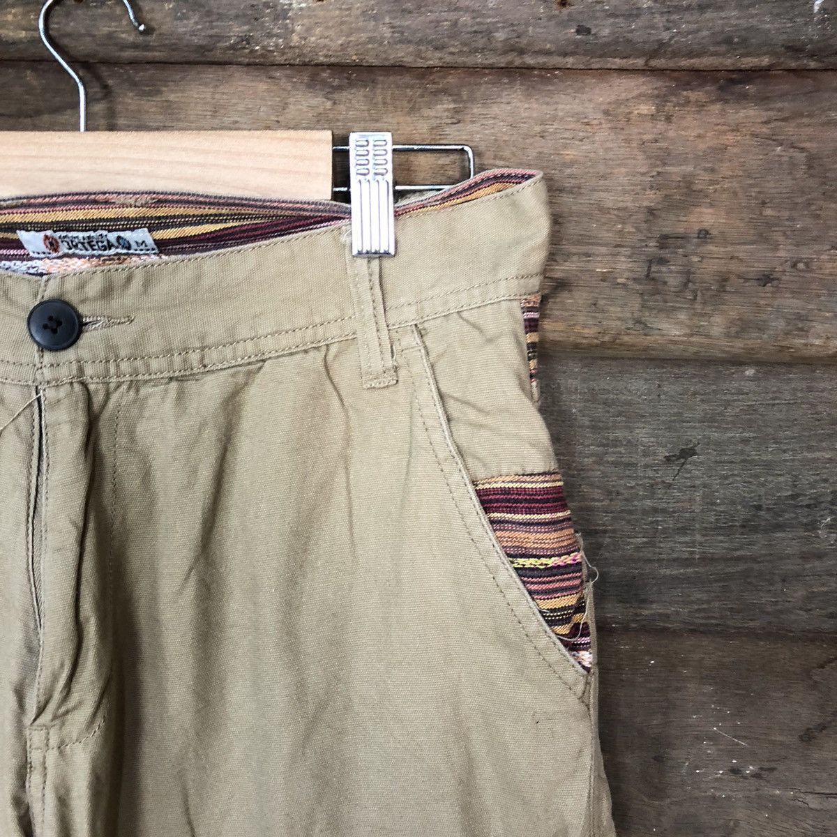 Japanese Brand Ortega navajo art Brown Casual Pants #6944 Size US 28 / EU 44 - 5 Thumbnail