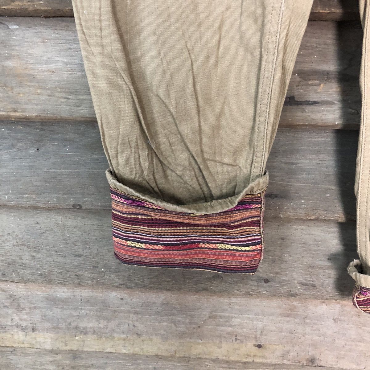 Japanese Brand Ortega navajo art Brown Casual Pants #6944 Size US 28 / EU 44 - 6 Thumbnail