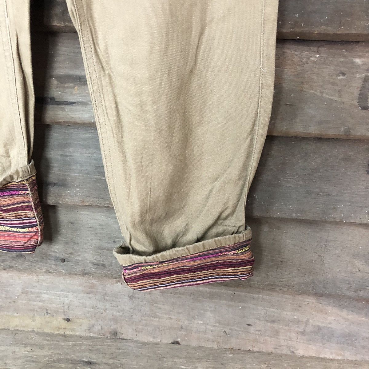 Japanese Brand Ortega navajo art Brown Casual Pants #6944 Size US 28 / EU 44 - 7 Thumbnail