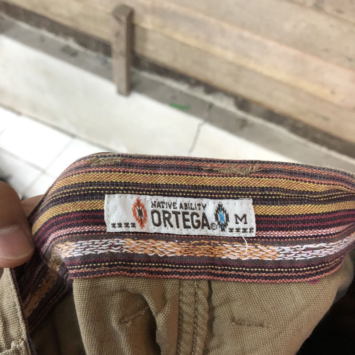 Japanese Brand Ortega navajo art Brown Casual Pants #6944 Size US 28 / EU 44 - 13 Thumbnail