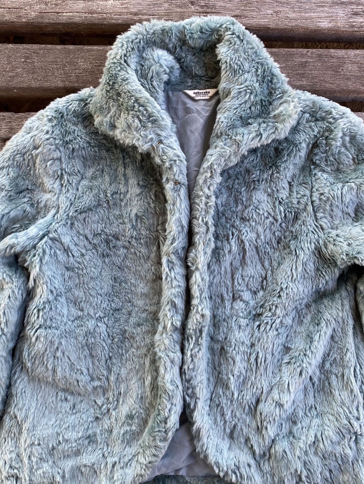 Japanese Brand Saburoku Worn Freely Fuzzy Fleece Jacket Size US M / EU 48-50 / 2 - 9 Thumbnail