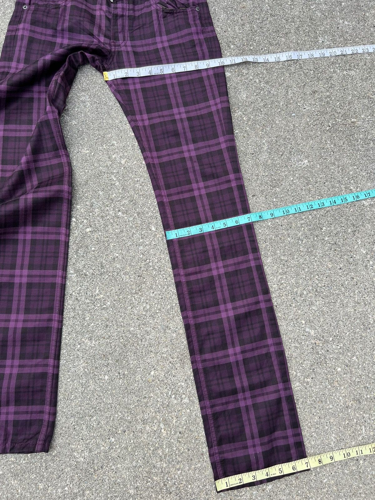 Vintage GalabenD Japan Tartan Plaid Jeans Size US 29 - 3 Thumbnail