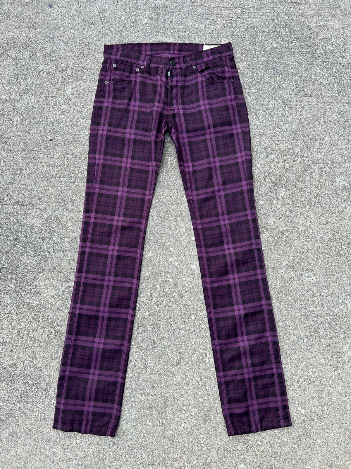 Vintage GalabenD Japan Tartan Plaid Jeans Size US 29 - 1 Thumbnail