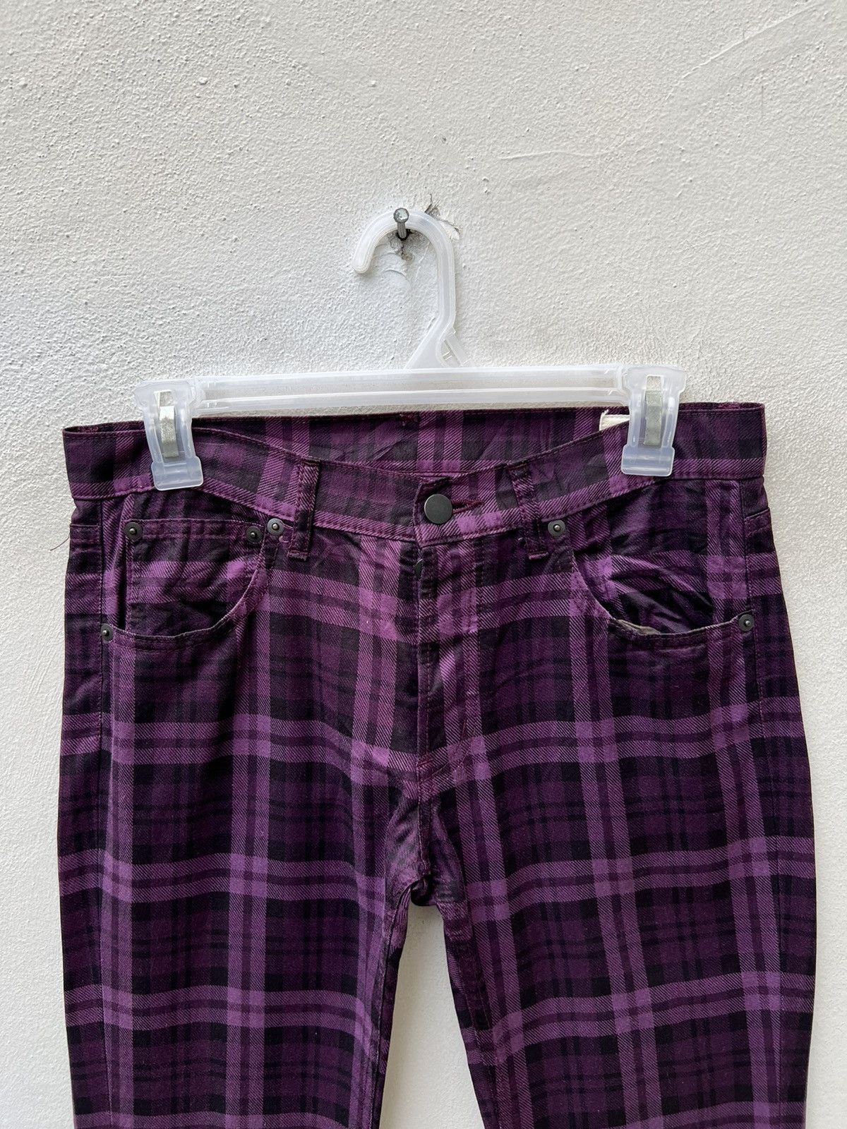 Vintage GalabenD Japan Tartan Plaid Jeans Size US 29 - 7 Thumbnail