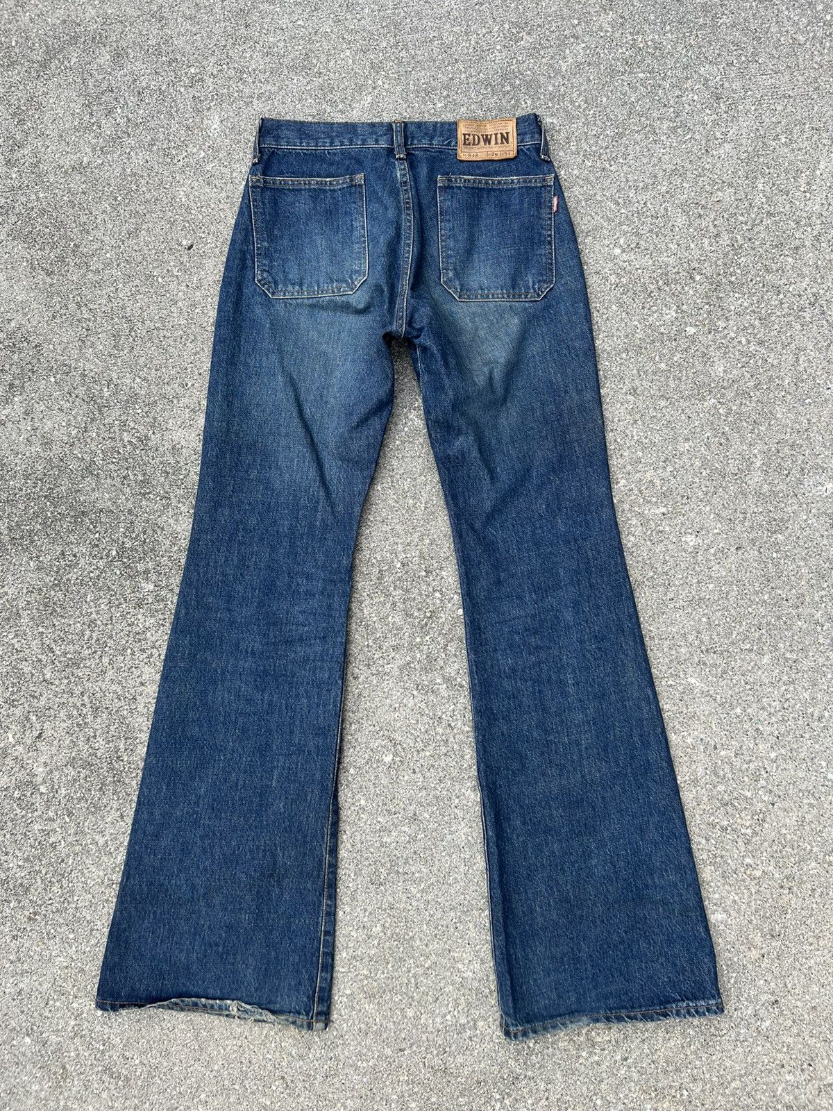 Edwin × Vintage Super Flare Vintage Edwin Japan Fade Denim Jeans Size US 29 - 5 Thumbnail
