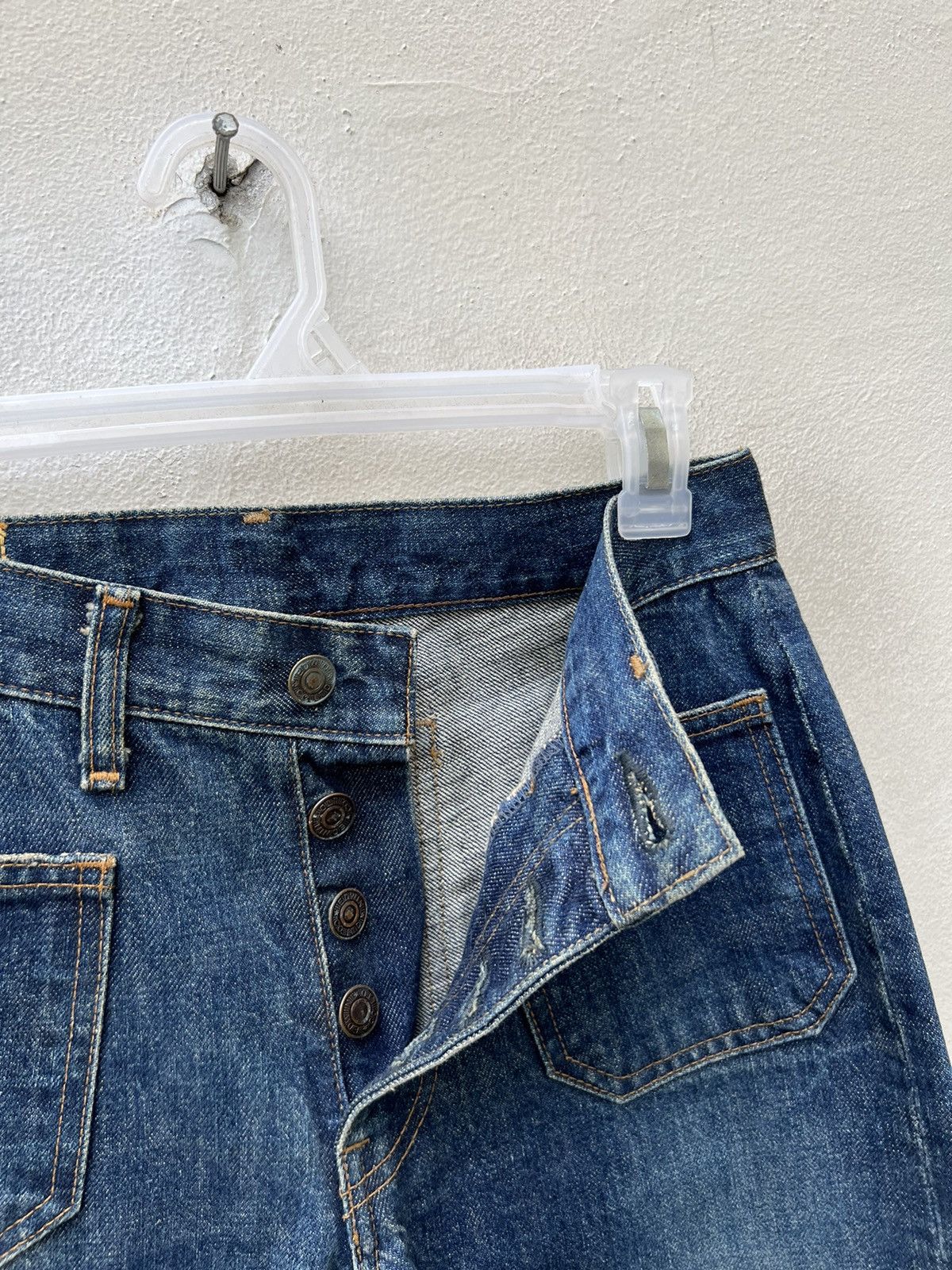 Edwin × Vintage Super Flare Vintage Edwin Japan Fade Denim Jeans Size US 29 - 8 Thumbnail