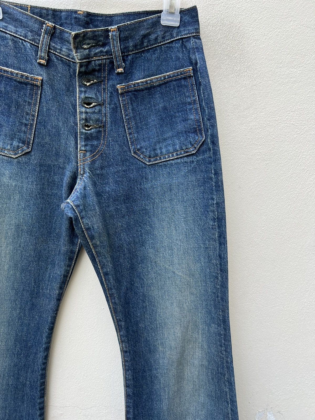 Edwin × Vintage Super Flare Vintage Edwin Japan Fade Denim Jeans Size US 29 - 12 Thumbnail