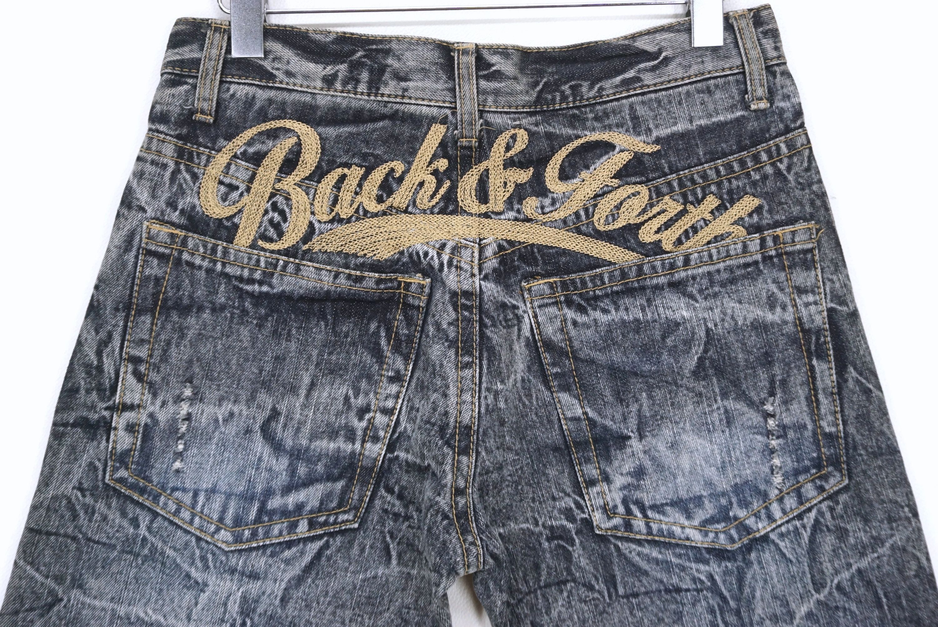 Japanese Brand Back and Forth Distressed Denim Jeans Size US 30 / EU 46 - 6 Thumbnail