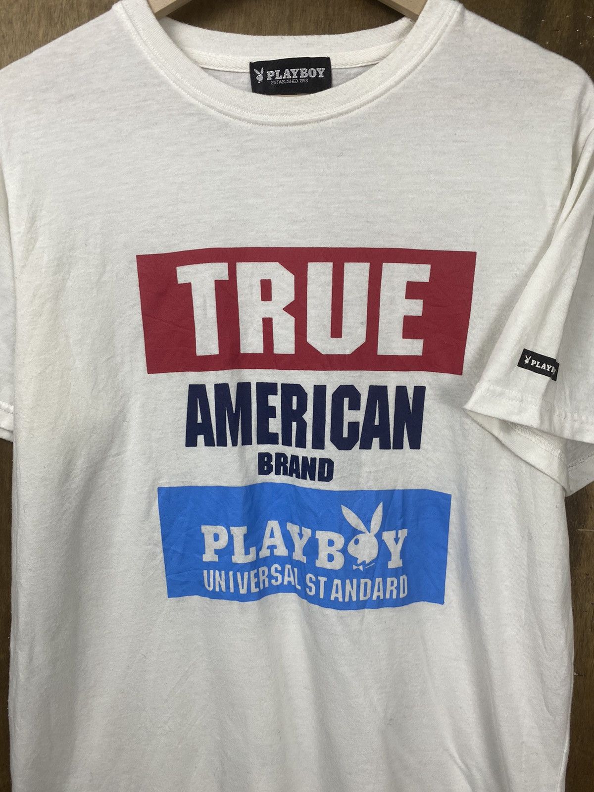 Playboy DL Playboy vintage white T-Shirt #Z098 Size US M / EU 48-50 / 2 - 7 Thumbnail