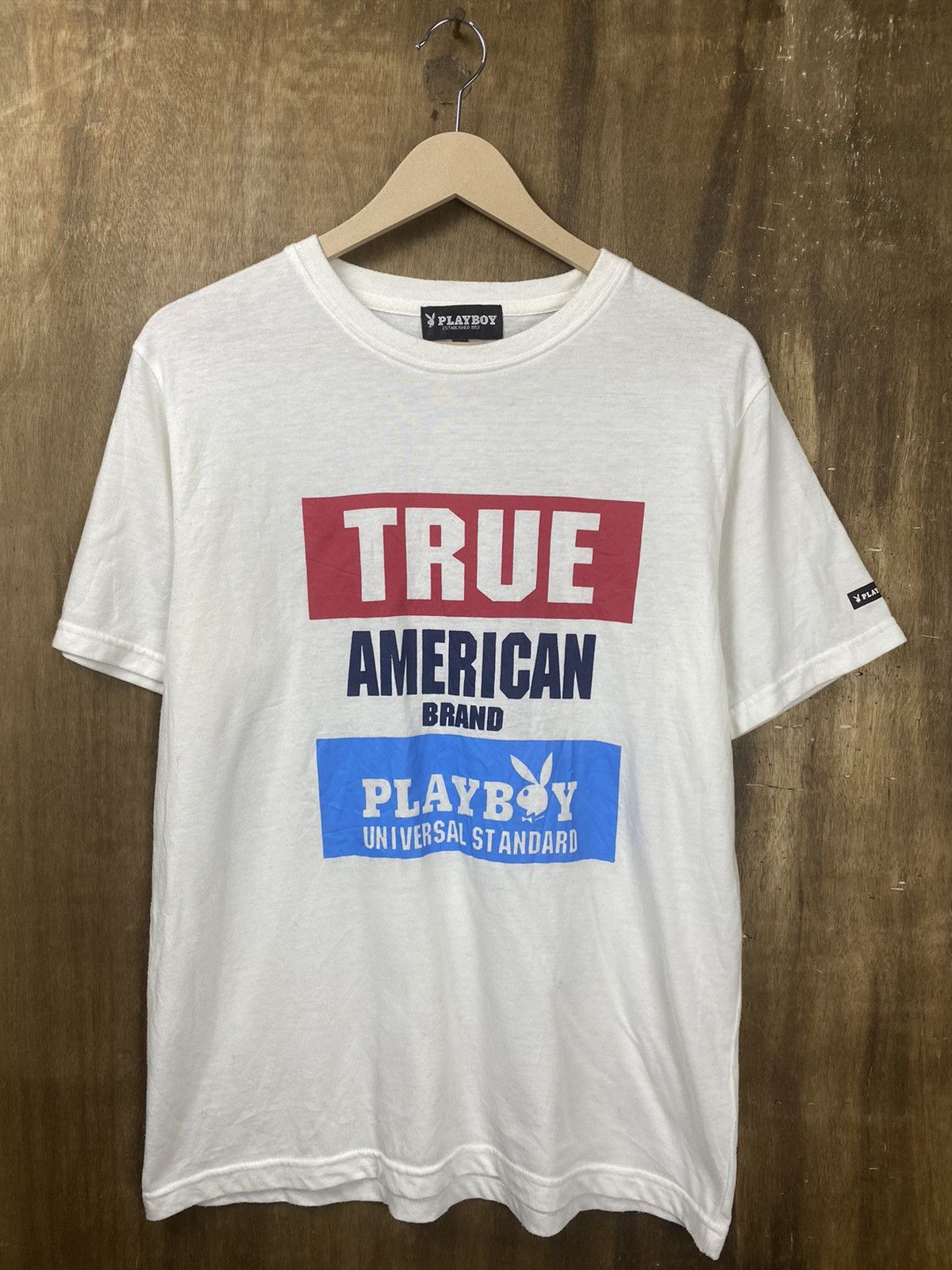 Playboy DL Playboy vintage white T-Shirt #Z098 Size US M / EU 48-50 / 2 - 2 Thumbnail