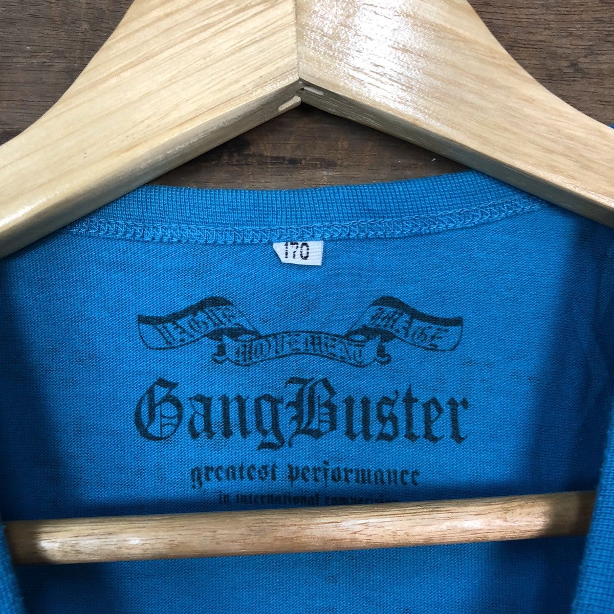 Japanese Brand Bang Buster skull fullprint Blue sleeveless Singlet #H430 Size US S / EU 44-46 / 1 - 7 Thumbnail