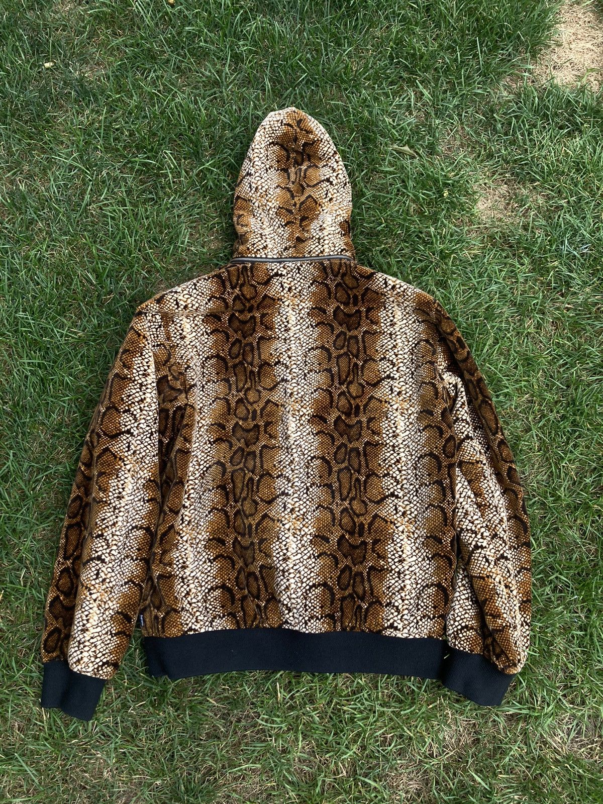 Supreme Supreme Velvet Snakeskin Hooded Bomber Size US L / EU 52-54 / 3 - 2 Thumbnail
