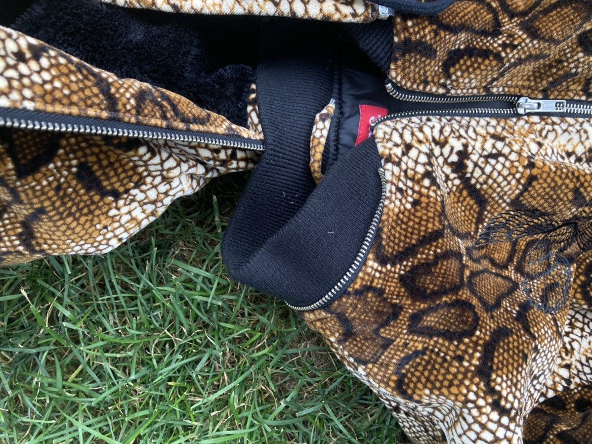Supreme Supreme Velvet Snakeskin Hooded Bomber Size US L / EU 52-54 / 3 - 7 Thumbnail