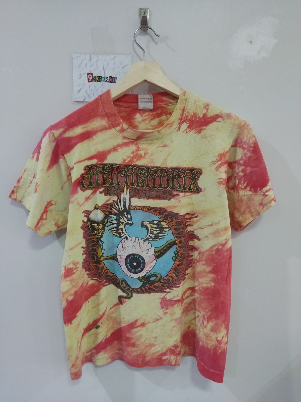 VTG Jimi Hendrix Experience Flying Eyeball Tie Dye Tee,
