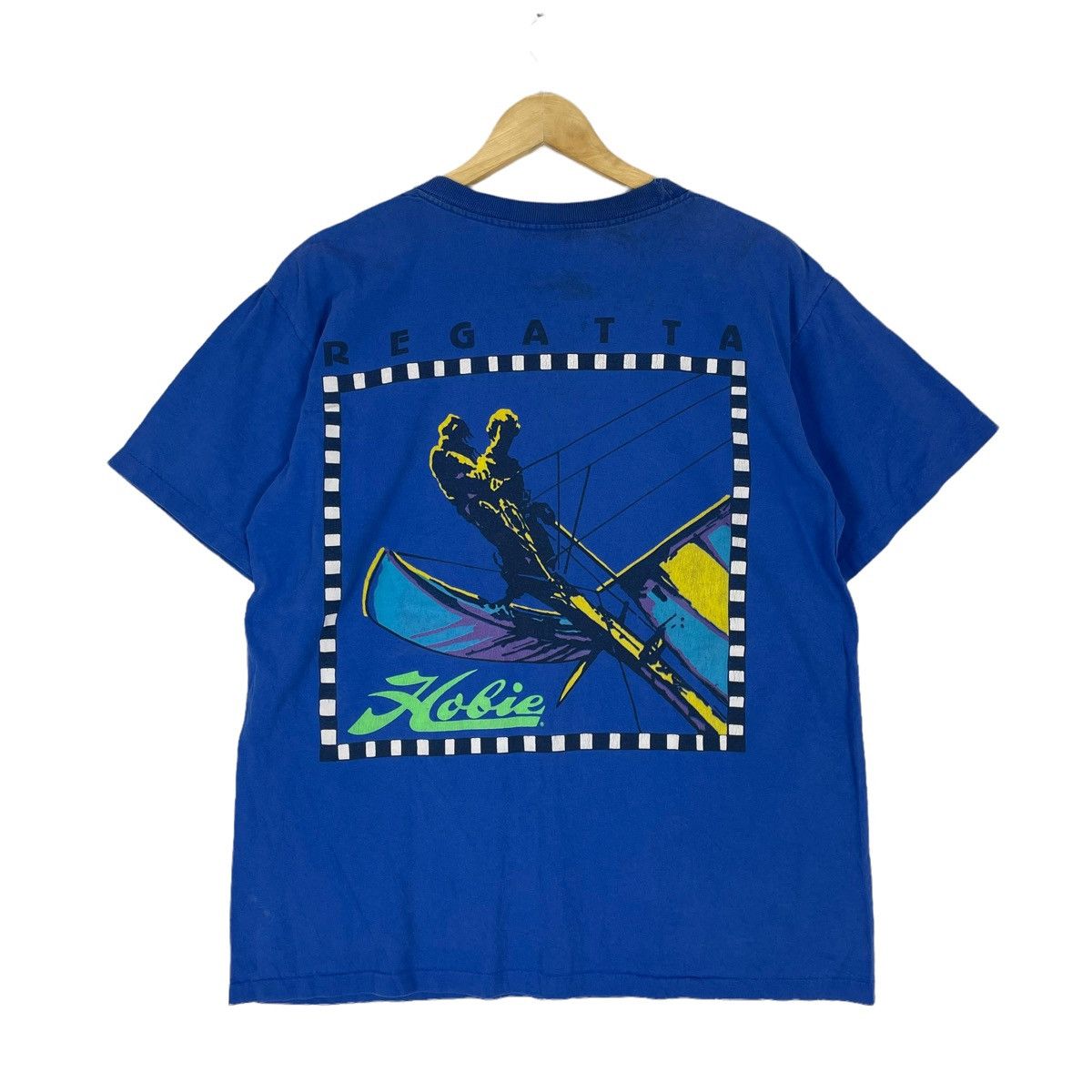 Vintage 🌟90s HOBIE REGATTA SAILING GEAR T SHIRT Size US M / EU 48-50 / 2 - 1 Thumbnail