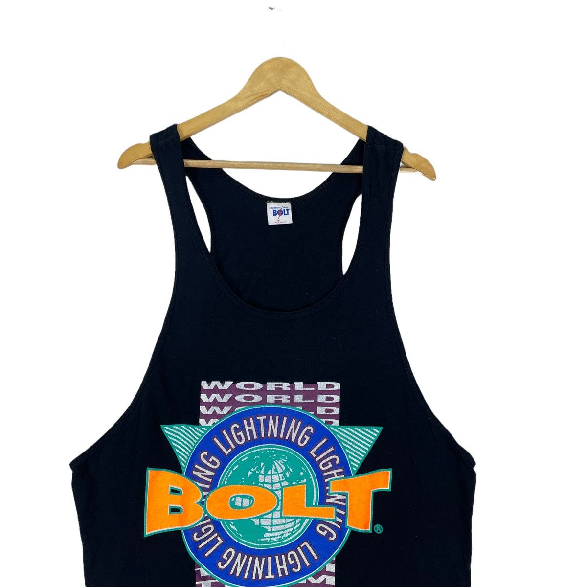 Lightning Bolt ❄️90s LIGHTNING BOLT TANK TOP SLEEVELESS Size US L / EU 52-54 / 3 - 2 Thumbnail