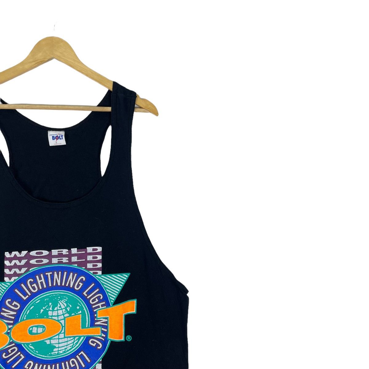 Lightning Bolt ❄️90s LIGHTNING BOLT TANK TOP SLEEVELESS Size US L / EU 52-54 / 3 - 3 Thumbnail