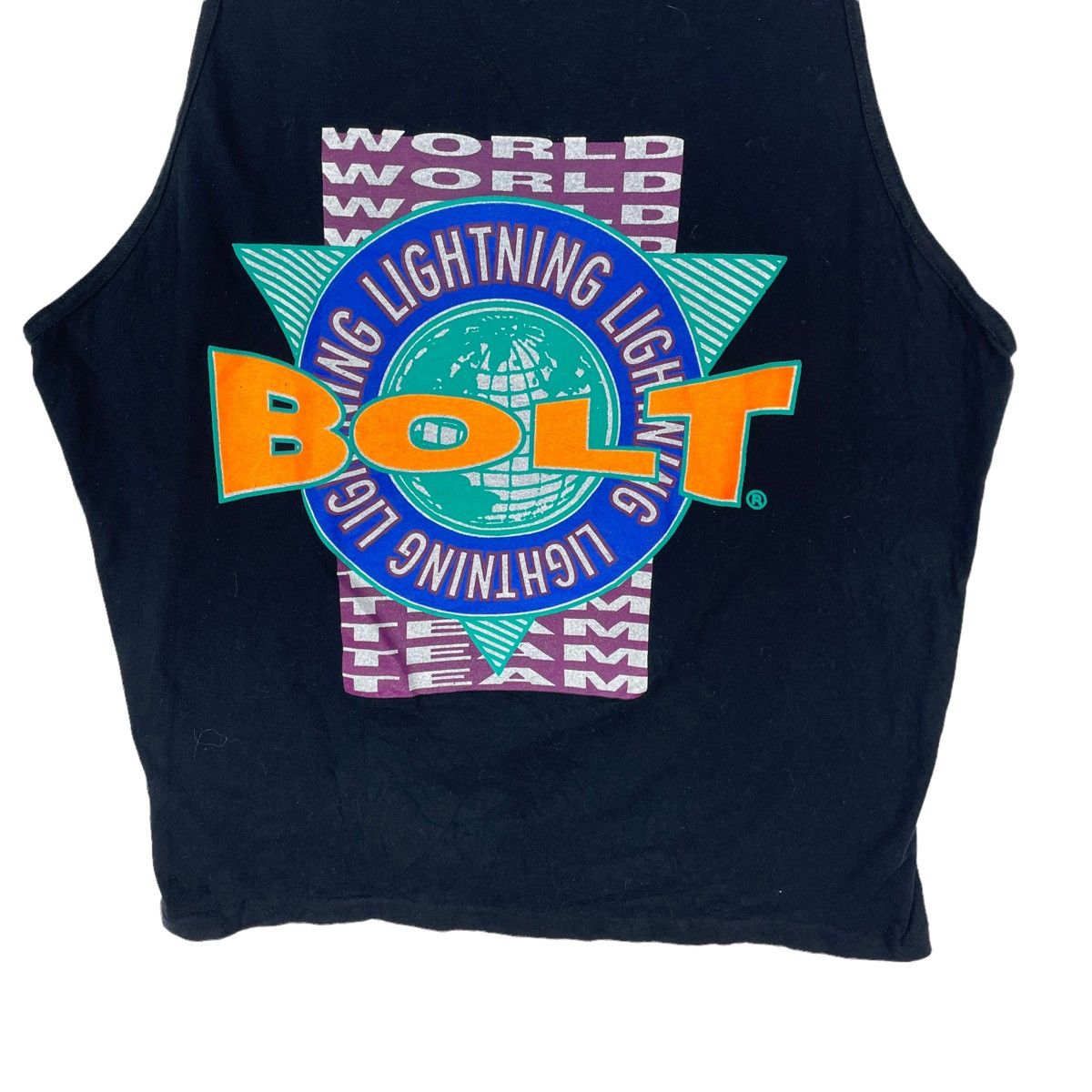 Lightning Bolt ❄️90s LIGHTNING BOLT TANK TOP SLEEVELESS Size US L / EU 52-54 / 3 - 4 Thumbnail